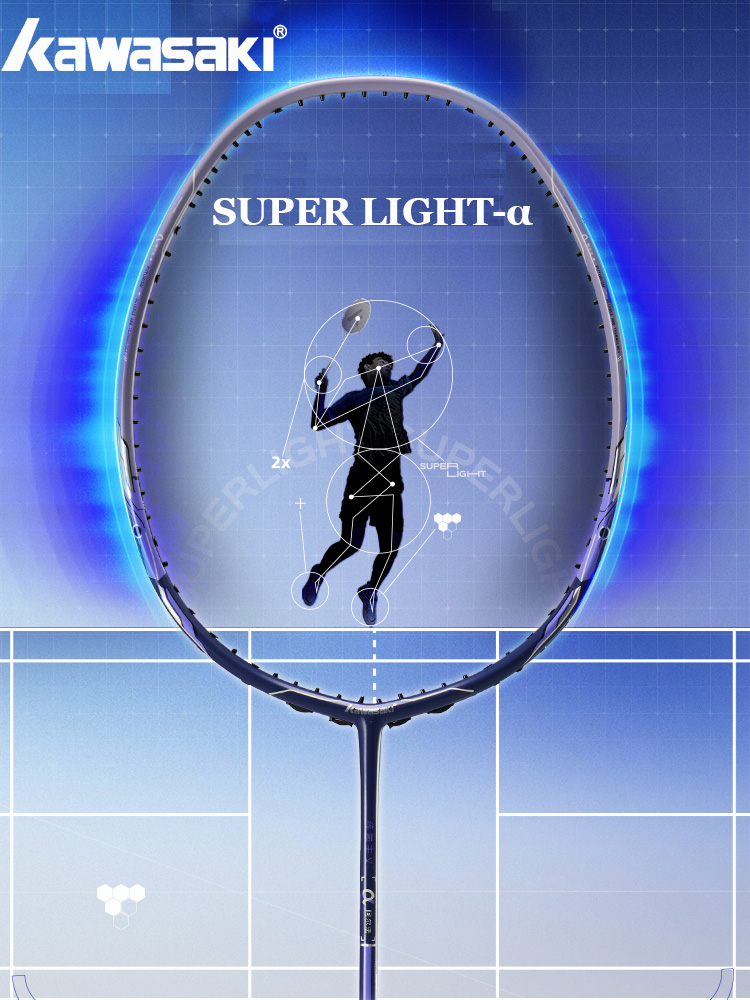 Badminton Yonex Nanoflare - Kawasaki 6U Badminton Racket Super Light