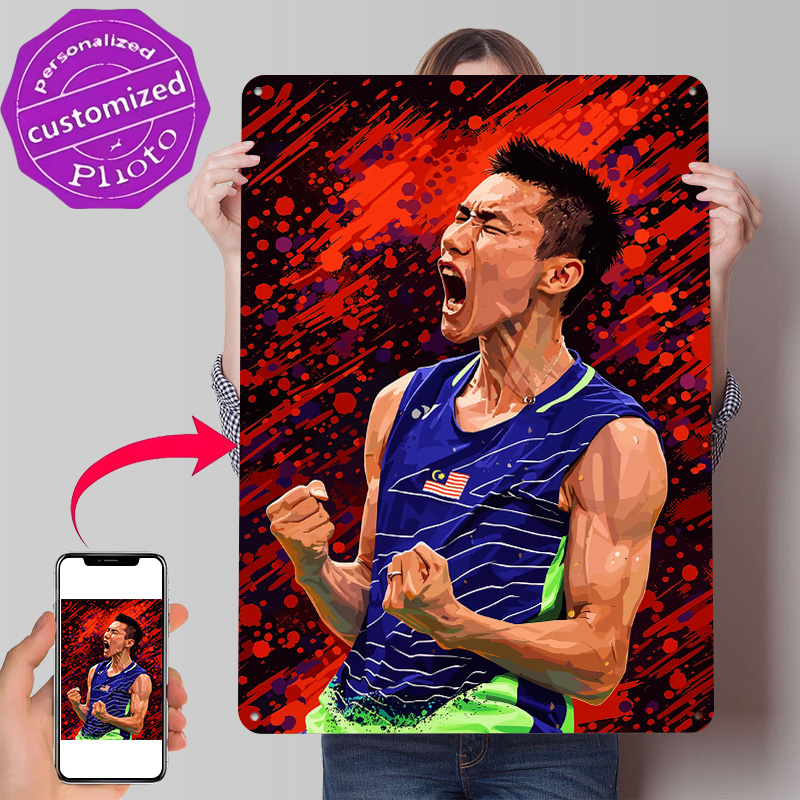 Badminton Victory - Badminton Player Celebrating Victory 3D Printed
