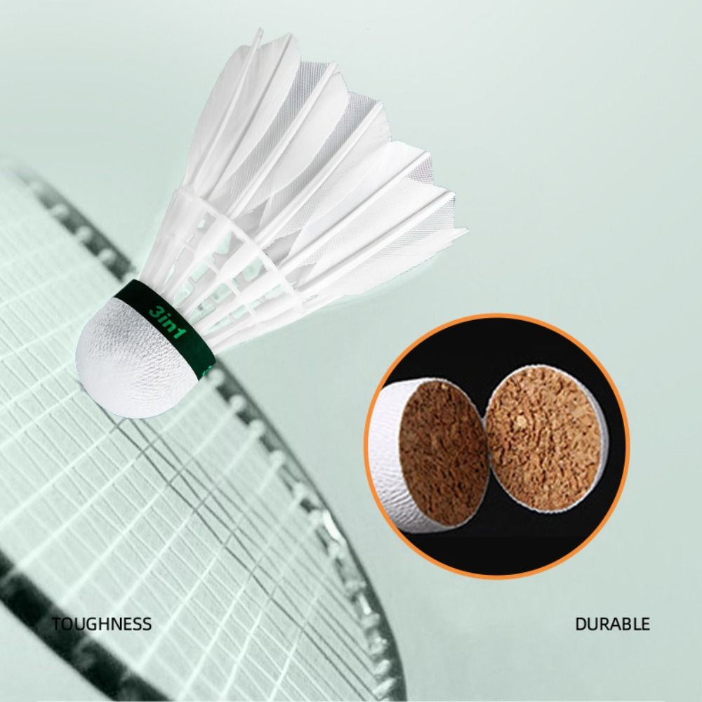 3/6/12Pcs New White Badminton  - Badminton Victory ulasan dan harga
