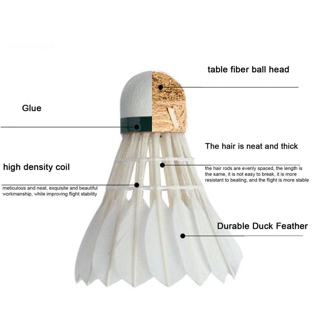 3/6/12Pcs New White Badminton  - Badminton Victory ulasan dan harga