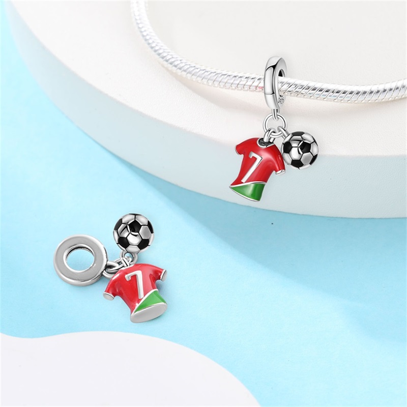 Fashion 925 Silver Football Je - Badminton Materi ulasan dan harga