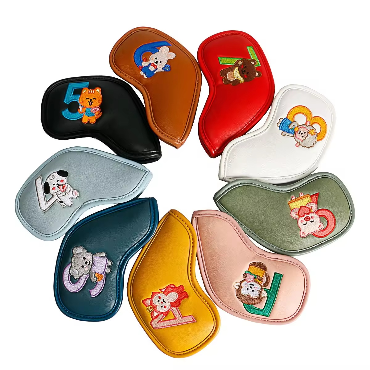 9Pcs Cute Cartoon Animal Golf  - Badminton Club ulasan dan harga
